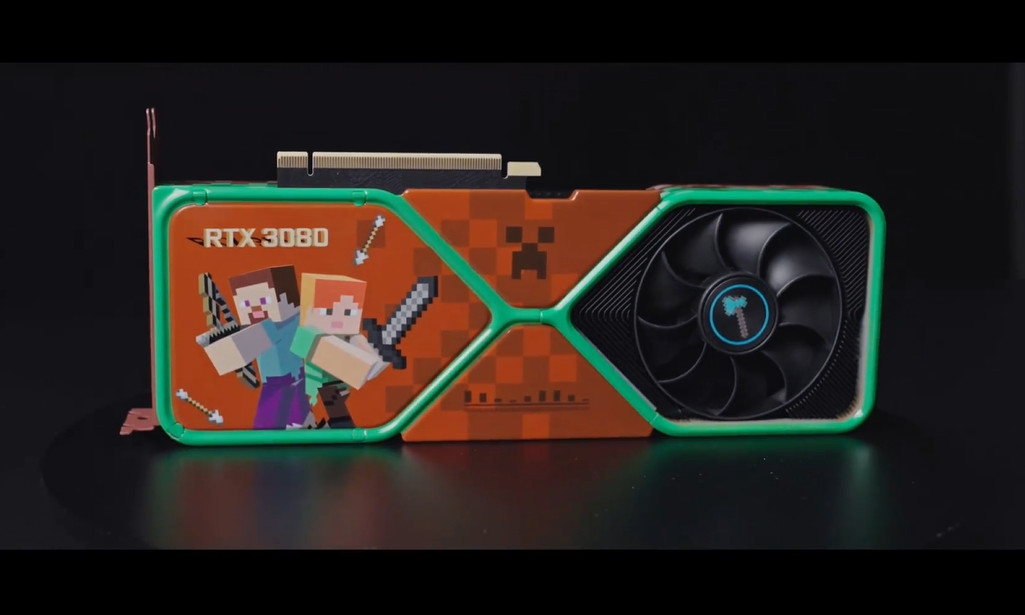 
 Представлена видеокарта GeForce RTX 3080 в стиле Minecraft, которую надо собирать самому
 